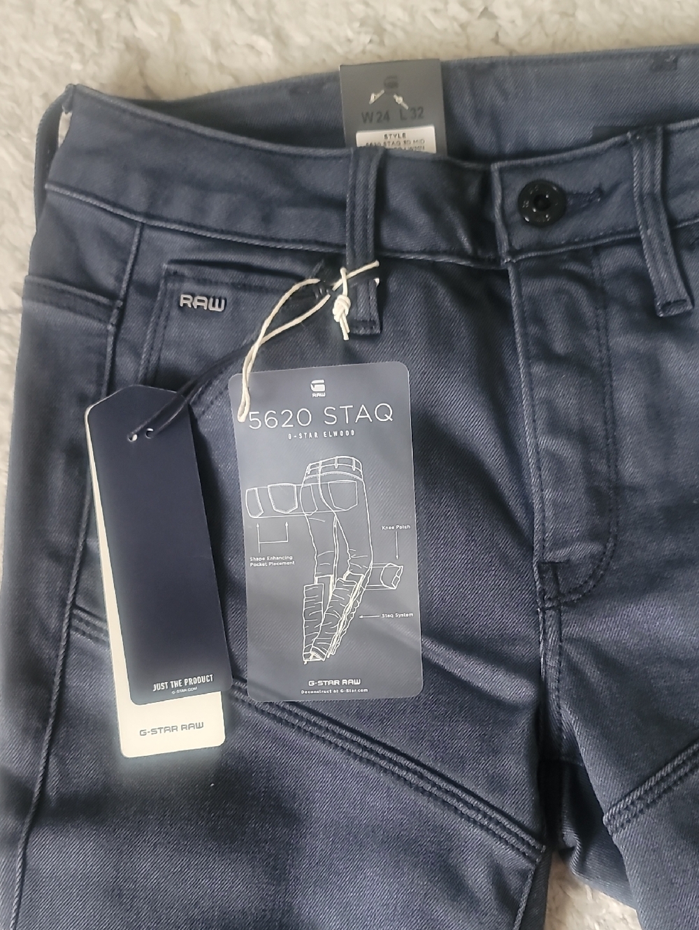 G-Star 5620 STAQ Slim Navy Women’s Jeans